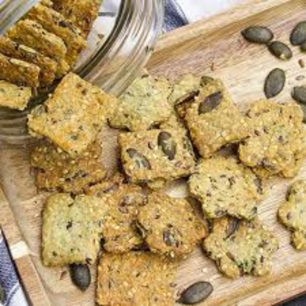 Salés fromage graines de lin