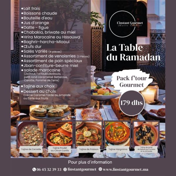 Table Ramadan Gourmand – Ftour Complet et Savoureux