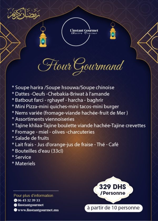 Composez Votre Commande - Menus Ramadan Exclusifs | L'Instant Gourmet